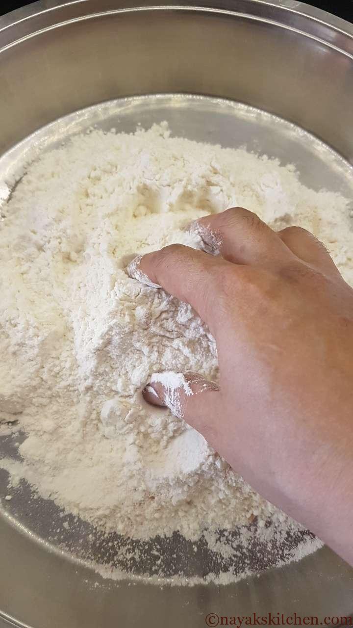 Mixing everything well