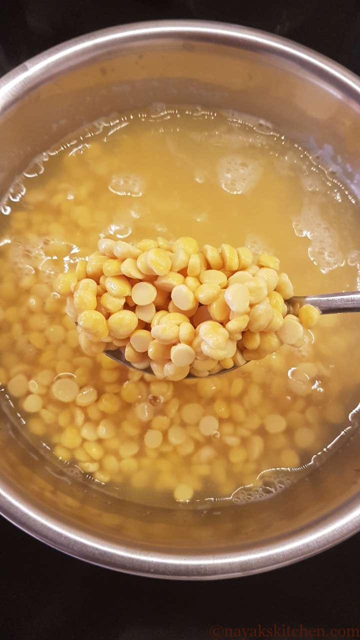 Soaked chana dal