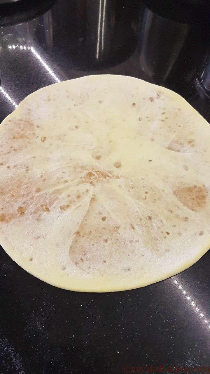 Rolled puran poli