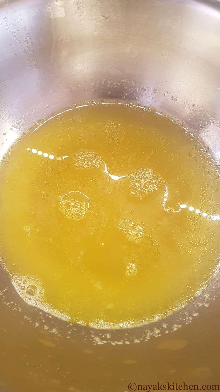 Strained chana dal water