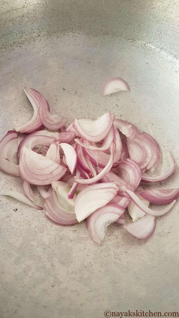 Sauteing onion