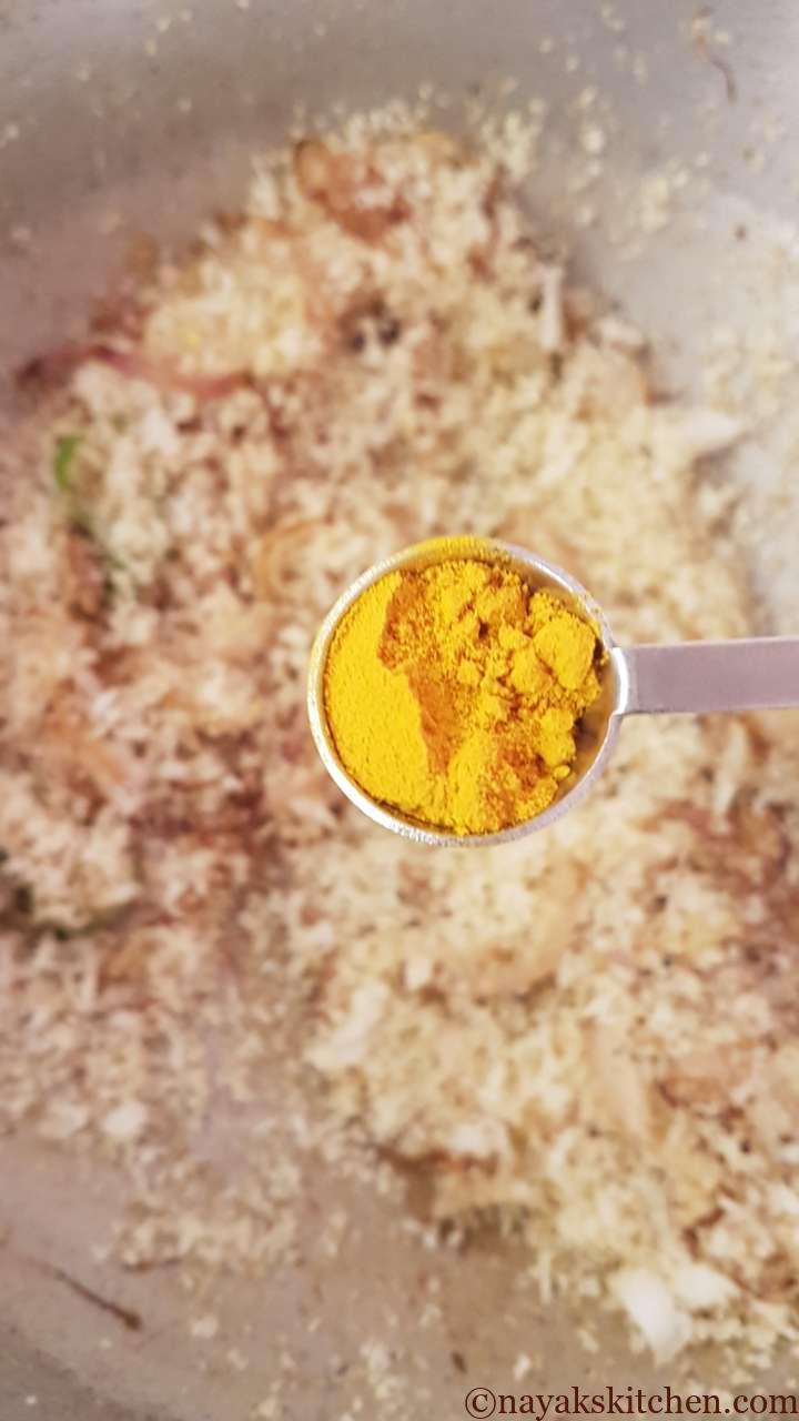 Adding turmeric