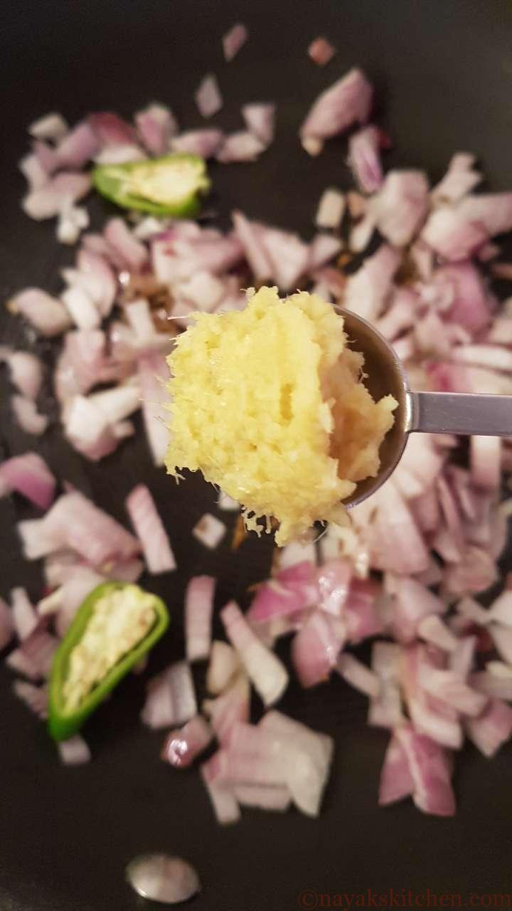 Add ginger-garlic paste