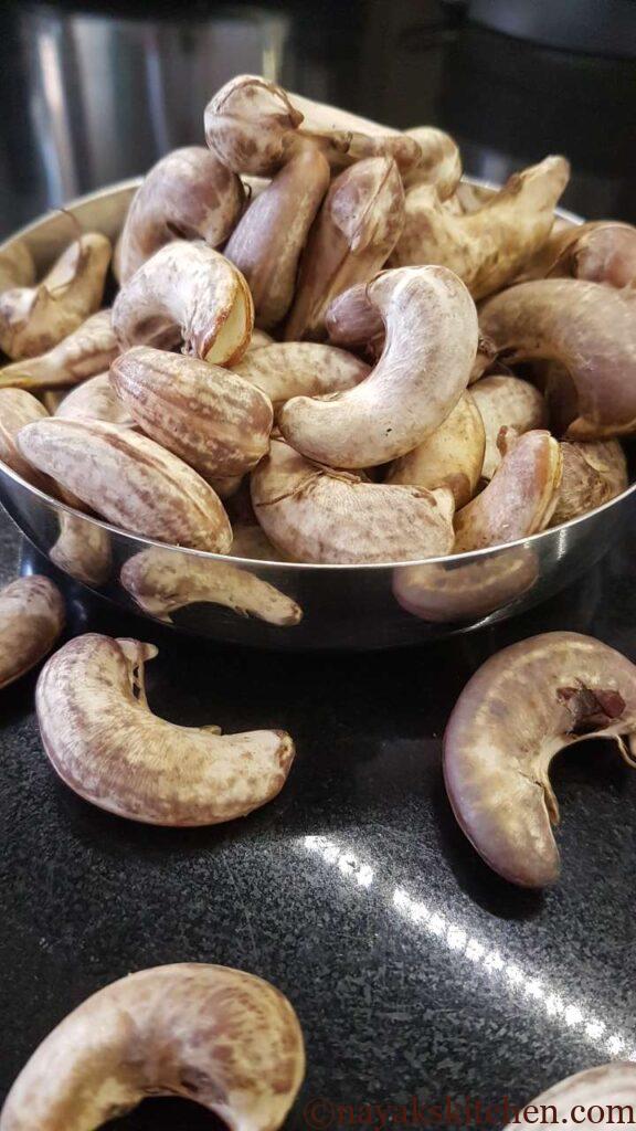 Tender Cashew Nuts for Kaju Tonak
