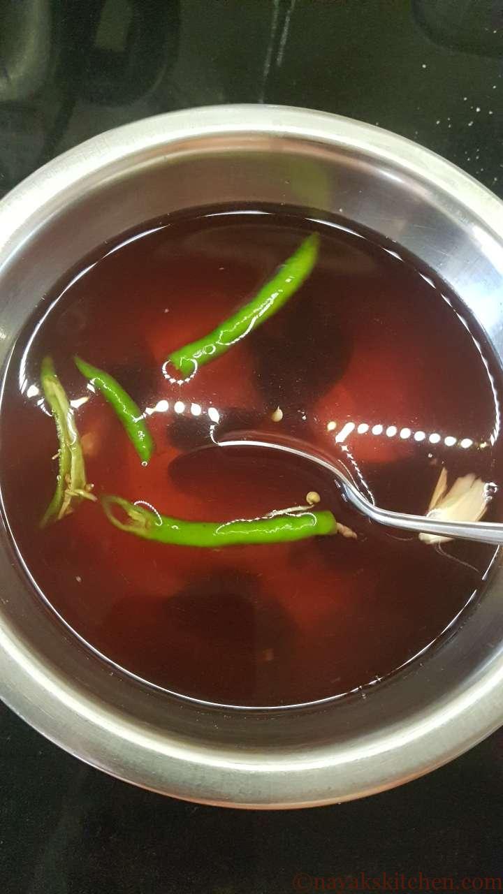 Mixing all ingredients of tival well