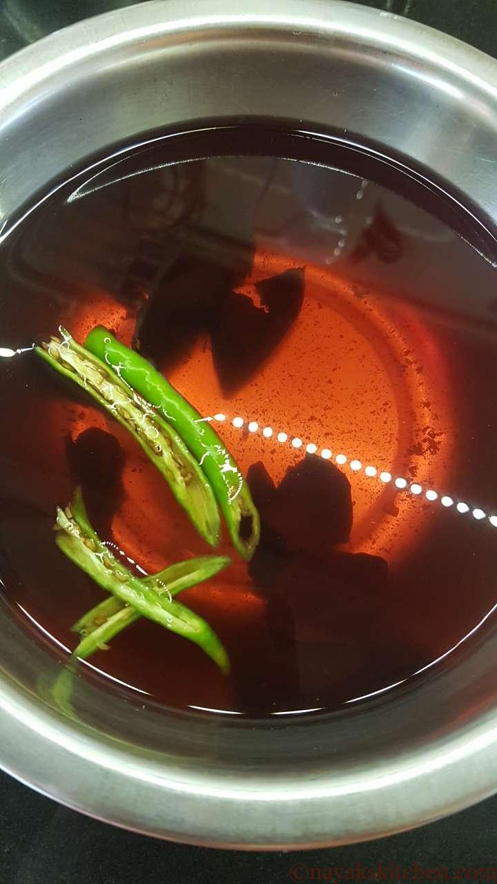 Adding chillies to tival