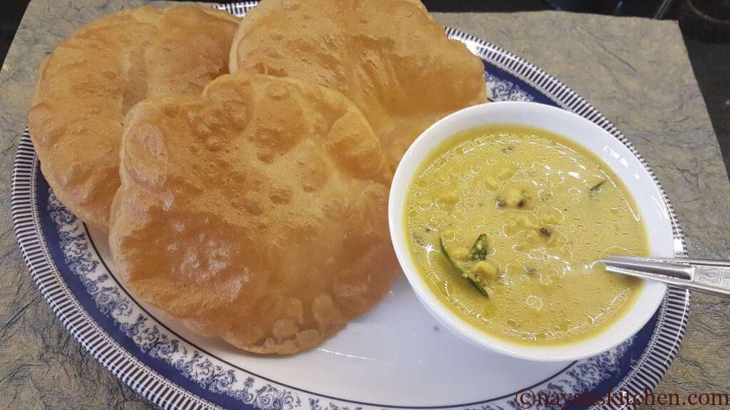 Muga Gathi served with poori