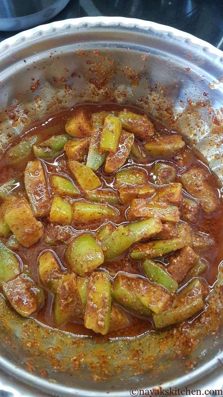 Bilimbi pickle is ready