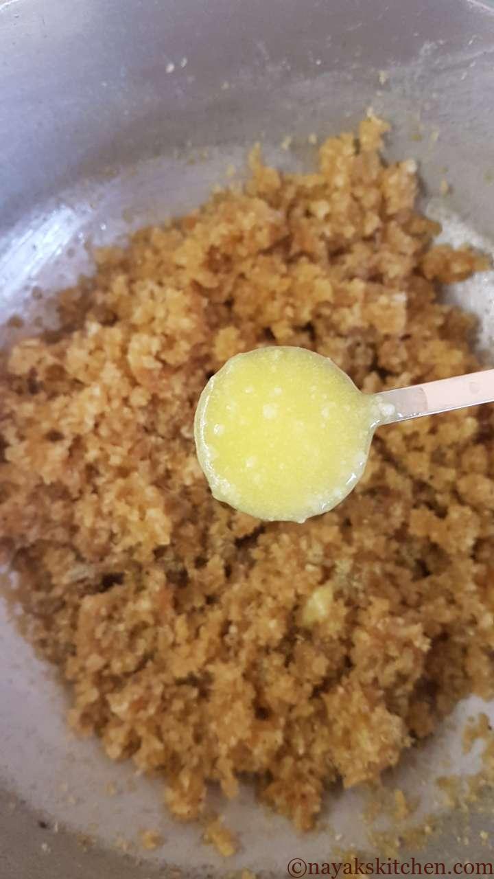 Adding ghee