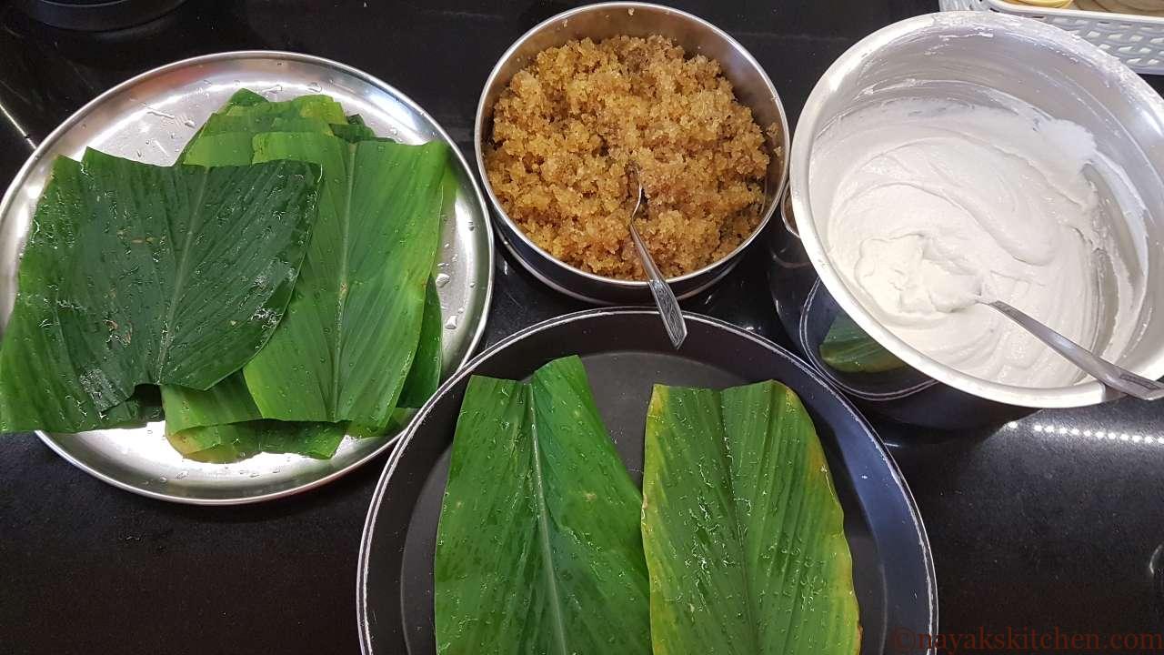 Getting everything ready to prepare jackfruit patoleo