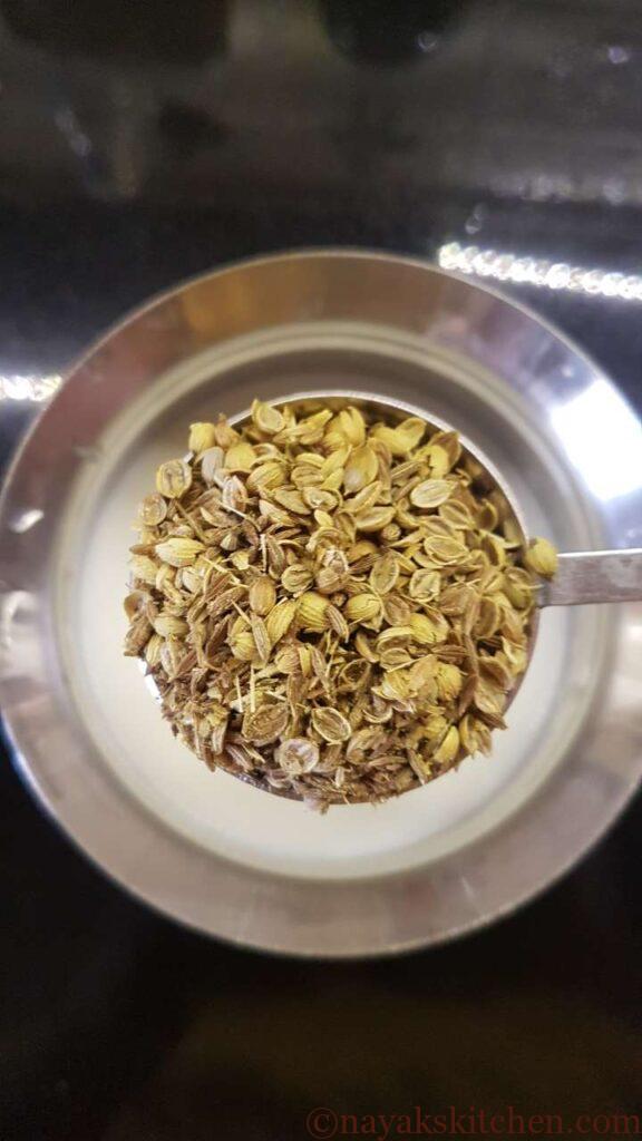 Adding Kashayam powder to water-milk solution