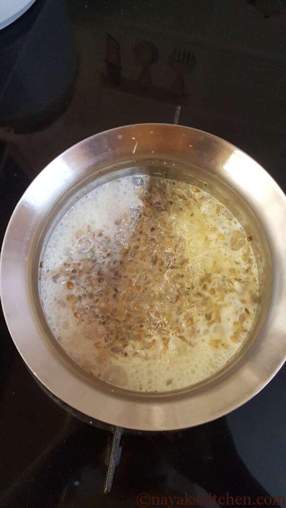 Boiling Kashaya tea