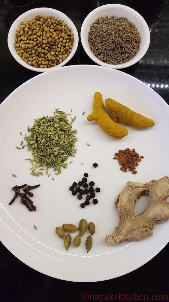 Kashaya ingredients