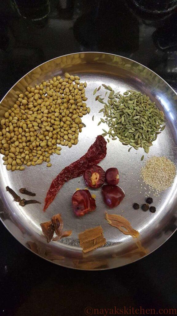 Goan tisreo curry recipe ingredients
