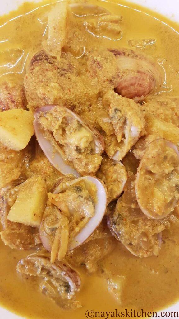 Clam curry/Tisrya masala