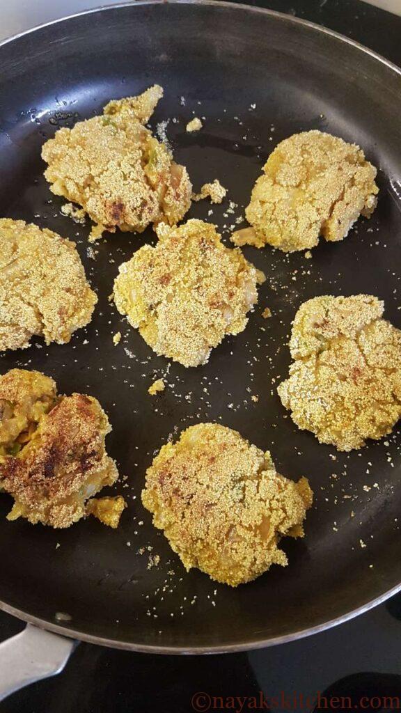 Flipping the cutlets