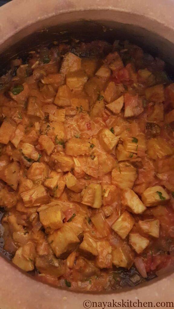 Mixing everything well