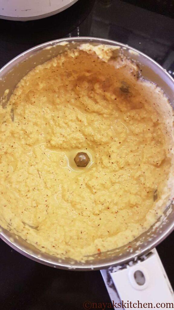 Ground paste for sweet mango curry