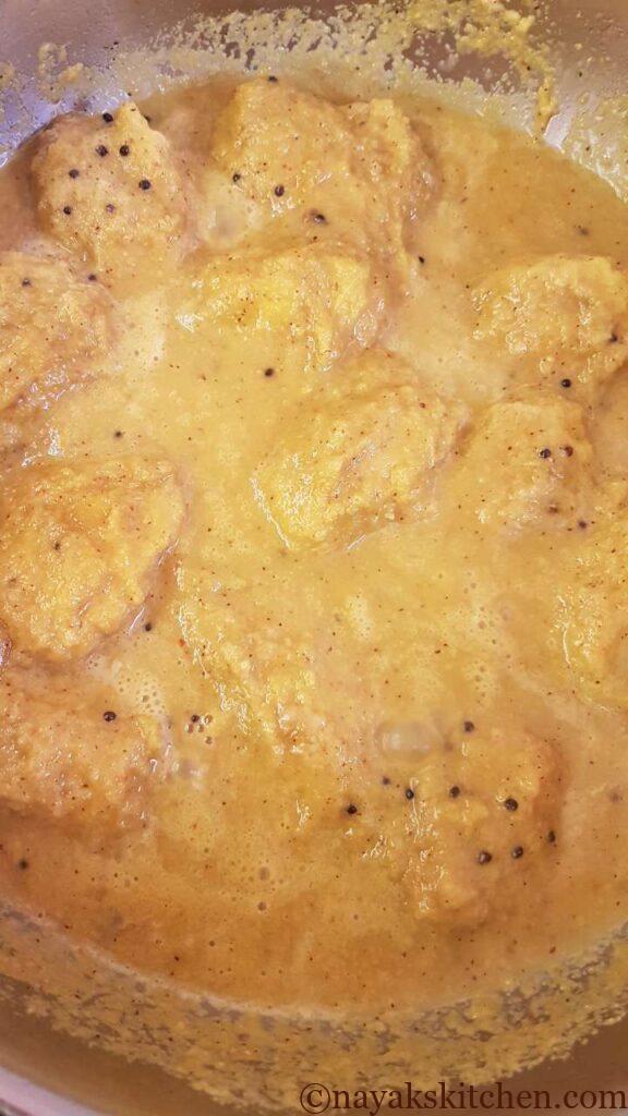 Ripe mango curry is ready!