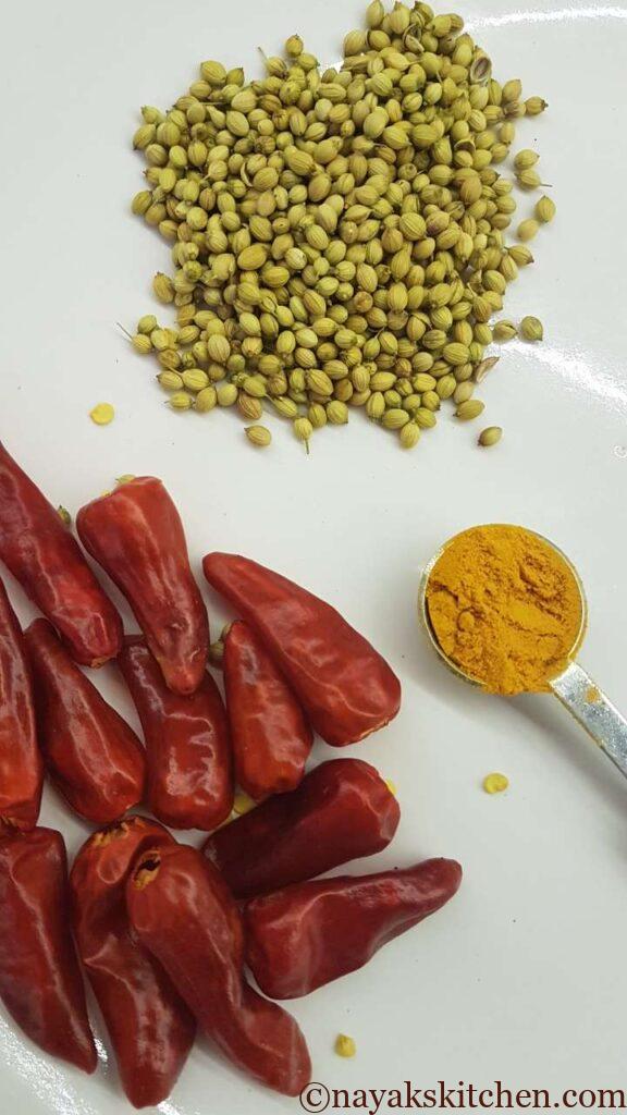 Spices for prawns curry